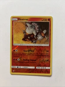 Heatran 13/131 Rev Reverse Holo SM Forbidden Light Pokemon NM - Picture 1 of 2