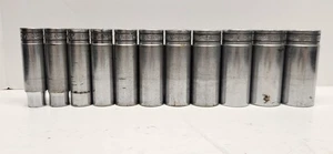 Snap On 1/2 Drive Deep 6pt 12pt SAE Sockets 1/2" to 1-1/8" 11 pc Lot - Picture 1 of 20