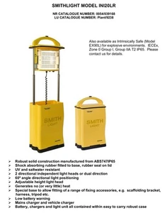 SMITHLIGHT MODEL INI20LR & EX90L Site Emergency Rechargeable Lighting Systems - Picture 1 of 5