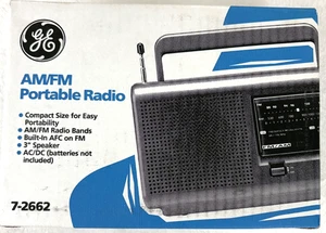 Vintage GE 2 Band Empfänger AM/FM tragbares Transistorradio 7-2662C General Electric - Bild 1 von 6