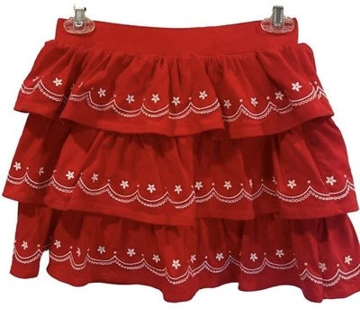 Listing Details Hartstrings Red & White knit skort NWT Size 16 - Image 1 of 4
