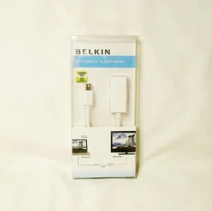 Belkin Mini Display Port to HDMI Adapter - White - F2CD021EB - (new used ?) - Picture 1 of 2