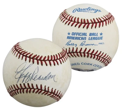 Bas de béisbol Gemelos Jeff Reardon auténtico firmado Bobby Brown OAL #BU64180 Foto 1 de 4