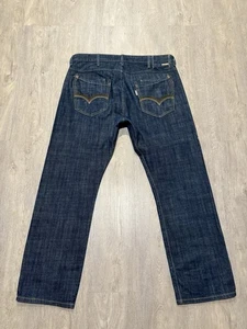 Vintage Levis SilverTab Jeans Herren 38x31 Raw Blue Denim Y2K Skater bestickt - Bild 1 von 9