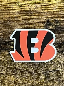 Logotipo del equipo de fútbol americano de la NFL Cincinnati Bengals imán troquelado imán de refrigerador - Imagen 1 de 3