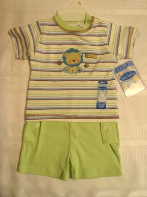 BON BEBE Baby Boys 0-3 Shorts Shirt Outfit NWT - Image 1 of 2