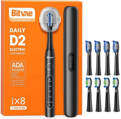 BITVAE itvae D2 Ultrasonic Electric Toothbrush for Adults and Kids, Electric Toothbrus