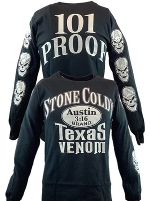 Stone Cold Steve Austin Long Sleeve Texas Venom 101 Proof Mens T-shirt - Image 1 of 4