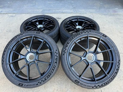 4x Apex VS-5RS 20x9 & 20x11 Porsche Center Lock Wheels With Michelin CUP2 Tires - Image 1 of 4
