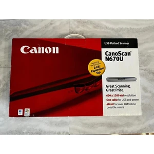 Canon Flatbed Scanner USB CanoScan N670U - New - Picture 1 of 5