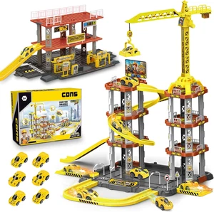 Garage Macchine per Bambini, 142 PCS Parcheggio Macchinine per Bambini 3 Piani G - Foto 1 di 12