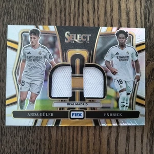 Endric & Arda Guler 2024-25 Panini Select Dual Swatches Relic Prizm /49 - Picture 1 of 2
