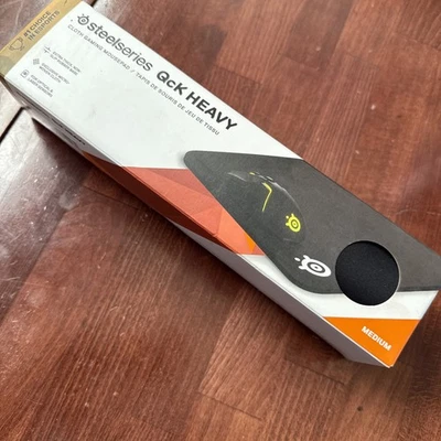 SteelSeries QCK Heavy Medium Mouse Pad 12.6”X10.6”X.24” Cloth Non Slip Rubber - Image 1 of 4