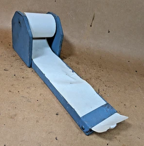 Vintage Wood Roll Paper Holder Grocery List Note Taker Wall Hanging Granny Chic - Picture 1 of 10