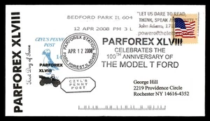 Mayfairstamps US FDC 2008 Illinois Park Forest to Rochester NY model T Ford anni - Picture 1 of 2