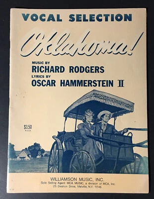 OKLAHOMA! RODGERS & HAMMERSTEIN Musical Vocal Selections, Sheet Music 1993 - Image 1 of 4