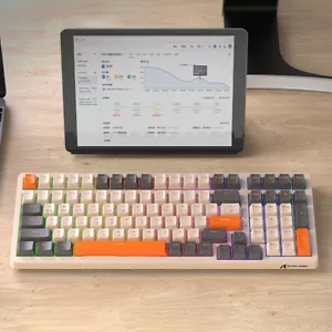 RGB Backlight Wired Keypad Full Key Gamer Keypad USB K98 for Computer Laptop PC - Picture 1 of 15