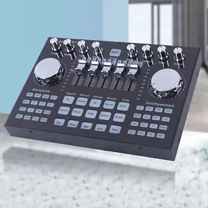 Digital Audio Mixer Live Sound Card K1 Audio Mixing Console Computer Phone DC 5V - Picture 1 of 9