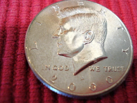 2000 D Kennedy BU Half Dollar Cover
