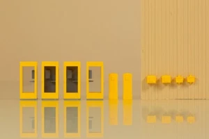 44652 Auhagen N Set Telephone booths and mailboxes assembly kit scale 1:160 - Picture 1 of 5