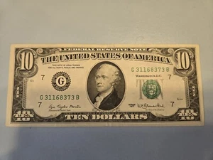 Series 1977 $10 Ten Dollar Bill FRN Federal Reserve Bank of Chicago, Illinois - Picture 1 of 24