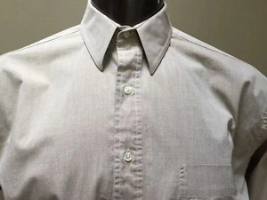 GANT Sunwashed Chambray Long Sleeve Button Front Dress Casual Shirt Men's 16 -35 - Picture 1 of 9