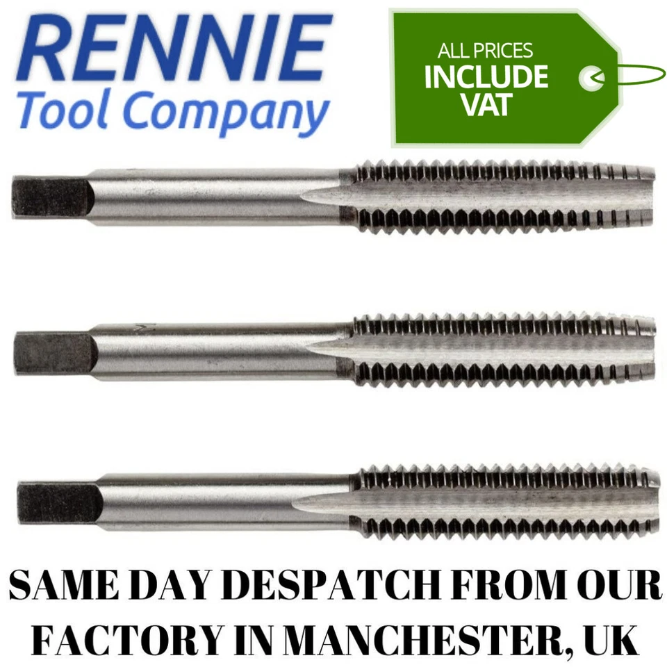 HSS Tap Set Metric Hand/Machine x 3 Pieces - Taper (1st), Plug (2nd), Bottom mm - Image 1 of 1