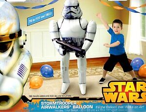 Star Wars Stormtrooper Airwalker 70" in Birthday Jumbo Foil Balloon Favor Decor