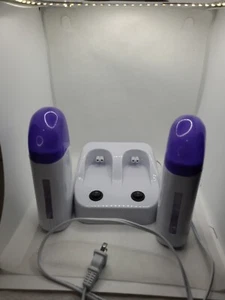 110V Double Depilatory Wax Heater Hot Body Hair Removal Roll w/Heater Base - Picture 1 of 2