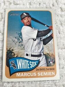 2014 Topps Heritage High Number Marcus Semien #H514 Rookie Card-RC-Rangers