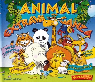 SuperStart Animal Extravaganza - Kids Edutainment PC Software Sealed New - Image 1 of 4