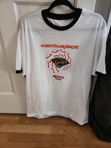 Cactus Jack Travis Scott Baseball Theme Crew Neck Extra Large T-shirt - Picture 1 of 3