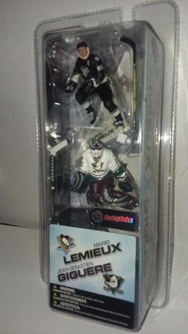 McFarlane NHL 2 Pack Mario Lemieux & Jean-Sebastien Giguere Mini Figures, 2003 Cover