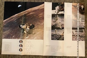 Póster 1969 The Eagle Has Landed NASA Moon Landing Apolo - Scott Foresman Moon - Imagen 1 de 3
