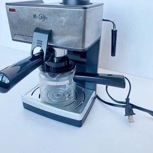 Mr. Coffee Cafe Espresso Cappuccino Maker 4 Shot Capacity Frother Steam ECM160 - Picture 1 of 10