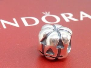 Pandora Sterling Silver Jack-o-Lantern Pumpkin Charm 790393 - Picture 1 of 10