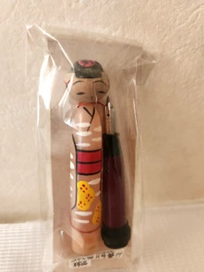Pluma estilográfica japonesa vintage estilo Kokeshi sin usar coleccionable años 40-50 - Imagen 1 de 14