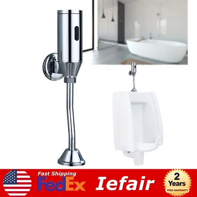 Auto Wall Urinal Sensor Toilet Induction Washing Urinal Flush Valve Touchless - Image 1 of 4