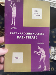 East Carolina 1963-64 EAST CAROLINA Media Guide RARE MINT Basketball