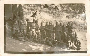 f697 cartolina fotografica militare militari divisa uniforme - Picture 1 of 2
