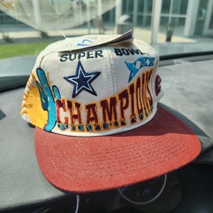 NEW VINTAGE 1996 Dallas Cowboys Snap Super Bowl XXX Champion LOGO 7 Athletic Cap - Picture 1 of 11