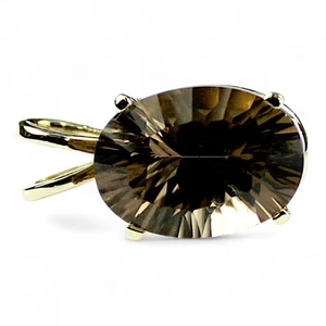 Smoky Quartz, 14KY Gold Pendant, P004 - Picture 1 of 5