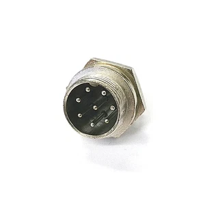 61-628, 8 Pin Male Chassis Panel CB Mic or Ham Radio Mobile Microphone Connector - Picture 1 of 3
