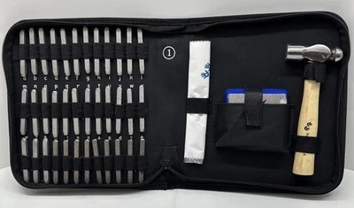 Metal Punch Stamping Kit Set Lower Case Letters Numbers Jewelry Leather Crafts — 第 1/4 张图片