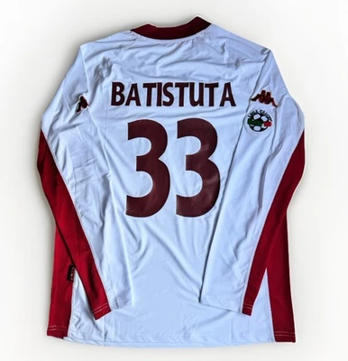 Maglia Batistuta 33 AS Roma 2001/02 Long Sleeves Vintage Retro Taglia XL - Immagine 1 di 4