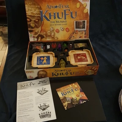 Atmosfear KHUFU The Mummy DVD Board Game Atmosphere 100% Checked & Complete - Image 1 of 4