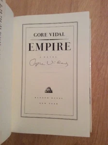Autografato Da Gore Vidal - Empire:a Novel HC 1st/1st - Picture 1 of 12