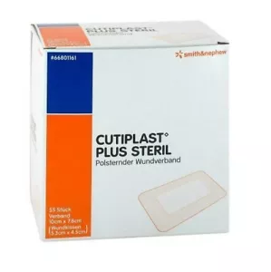 CUTIPLAST Plus steril 7,8x10 cm Verband 55St MHD06/25 REF 66801161 PZN 09732578 - Bild 1 von 1