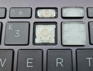 HP ENVY 15-EU 15-ES Single UK Keyboard Key NIGHTFALL BLACK GENUINE SG-A5500-XBA - Picture 1 of 4