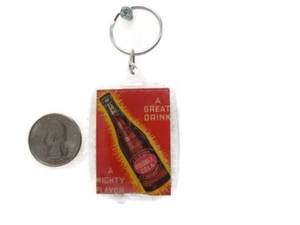 Schlüsselanhänger umfunktioniert Vintage Streichholzschachtelhülle Doppel Cola  - Bild 1 von 2